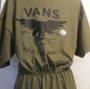 Vans 🔥Tee Shirt Redesigned Off The Shoulder